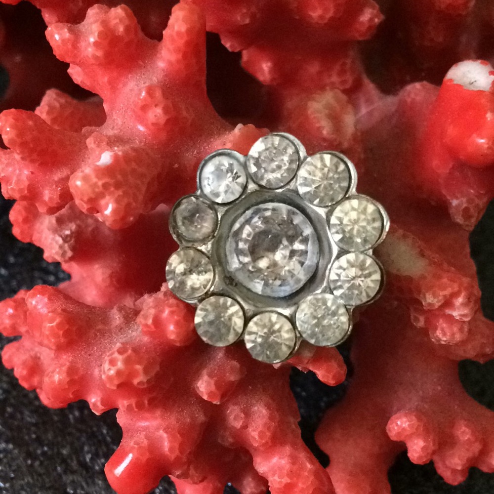 Victorian rhinestone brooch